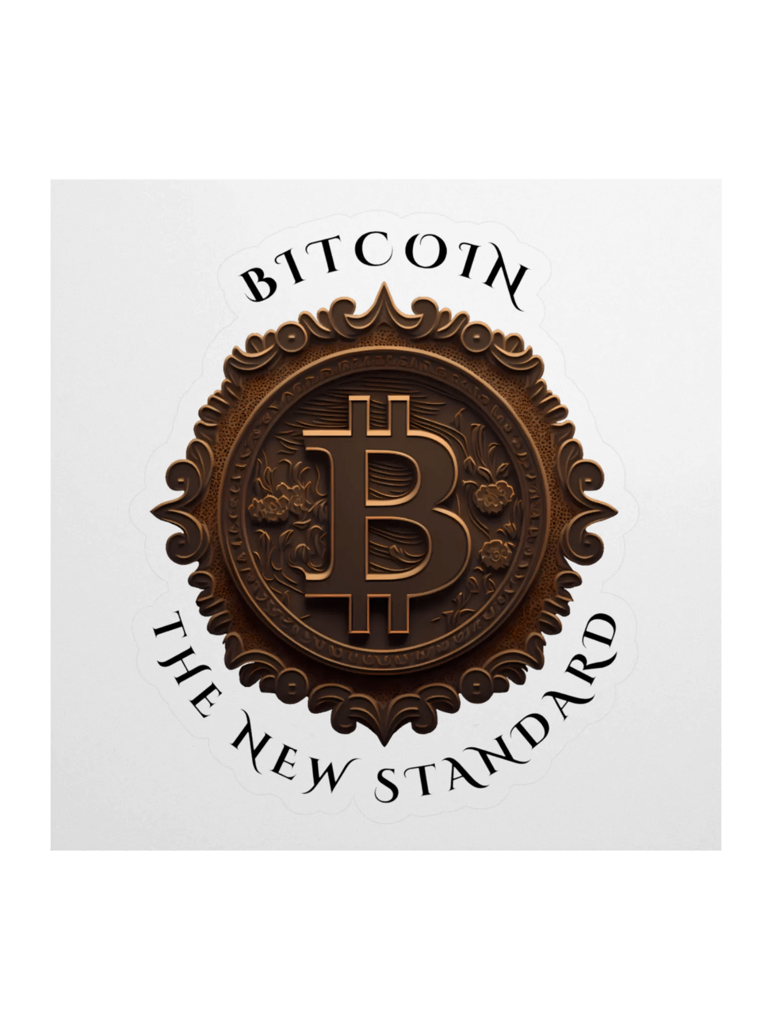 Bitcoin The New Standard Kiss Cut Stickers product image (1)