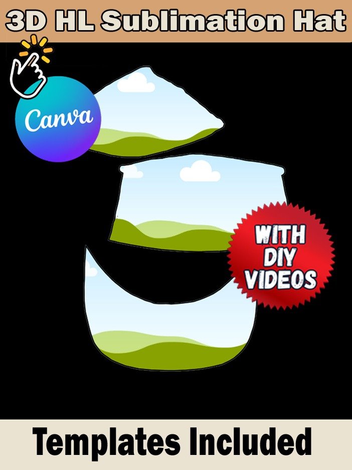 Class of 2026-25 Custom Sublimation Hat Templates - Editable in Canva - PNG Files product image (3)