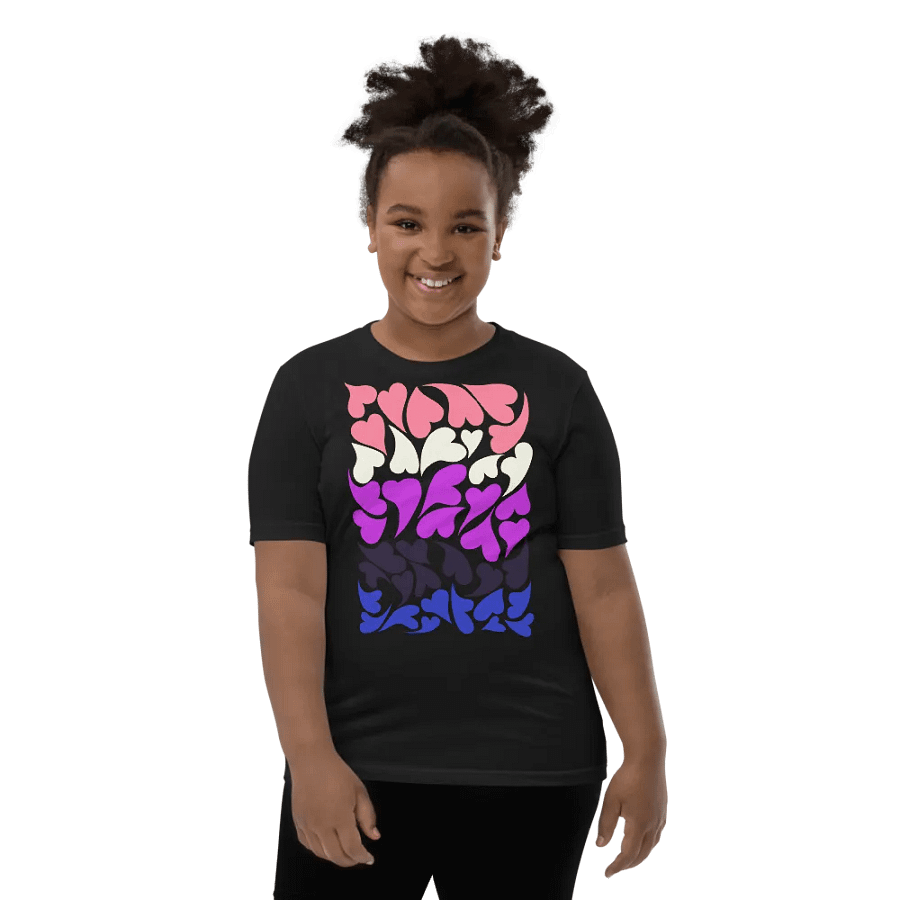 Nestled PRIDE Genderfluid T-shirt (Youth) product image (13)