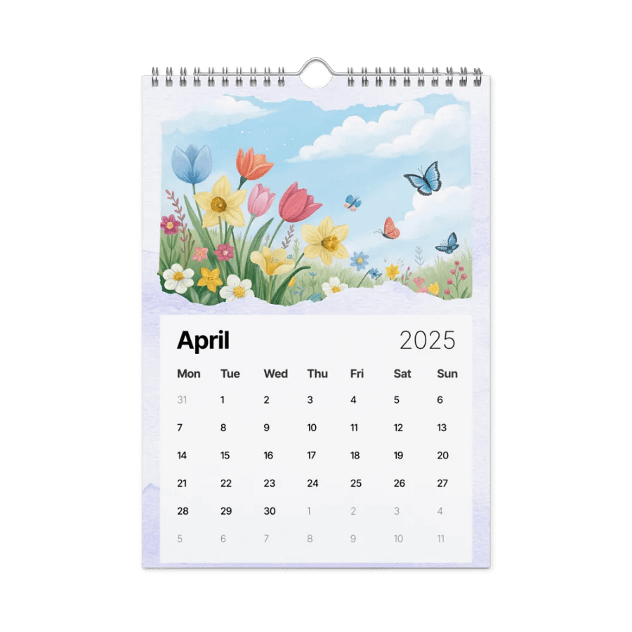 WATERCOLOR SEASONAL SCENES WALL CALENDAR 2025 product image (1)