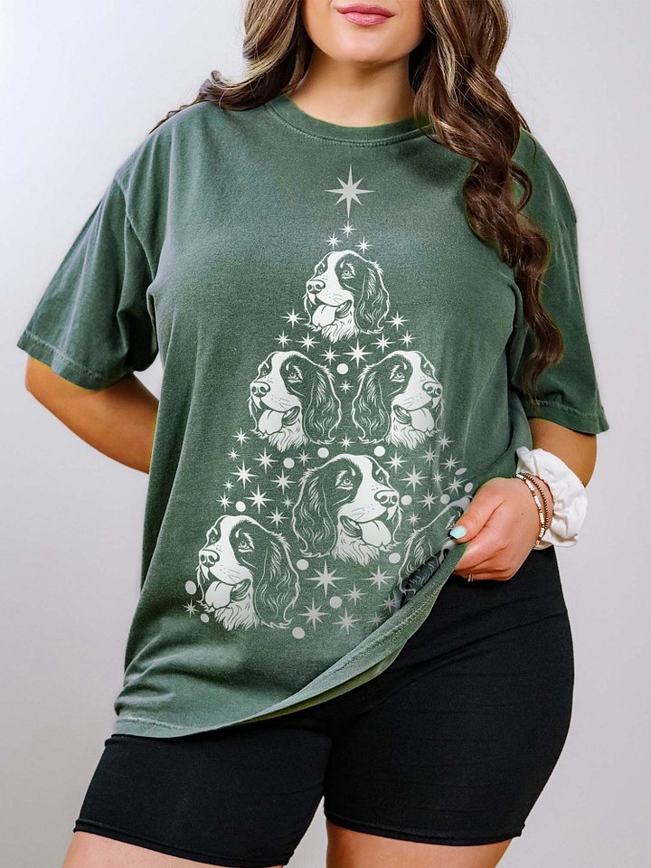 Springer Spaniel Christmas Tree T-Shirt product image (1)
