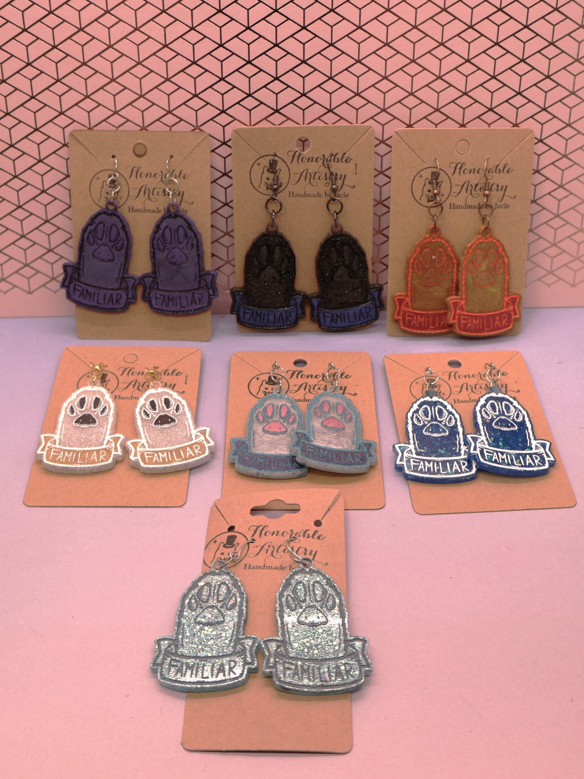 Cat Paw/Familiar Earrings product image (1)
