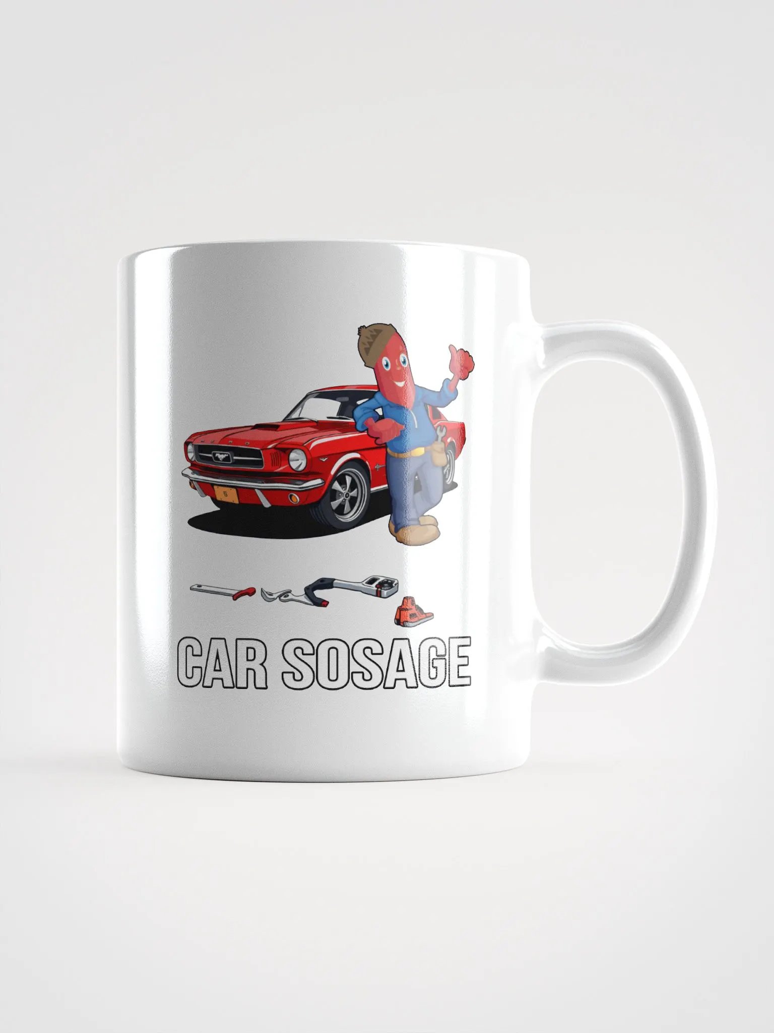 Car Sosage 1105 - White Glossy Mug product image (4)