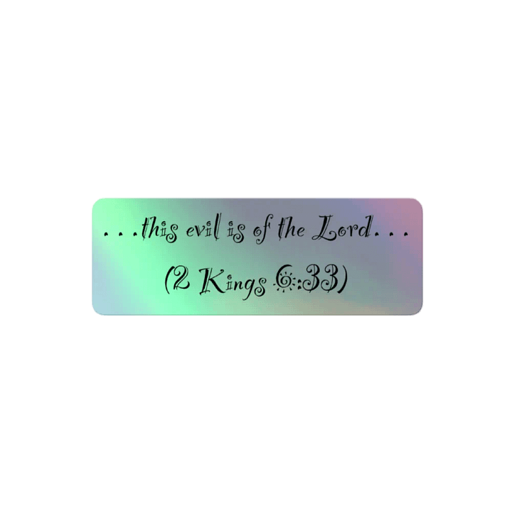 This Evil is of the Lord Sticker 6 product image (2)