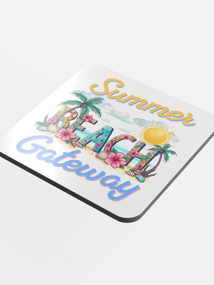 Summer Gateway Beach Tropical Paradise Cork Coaster Set product image (1)