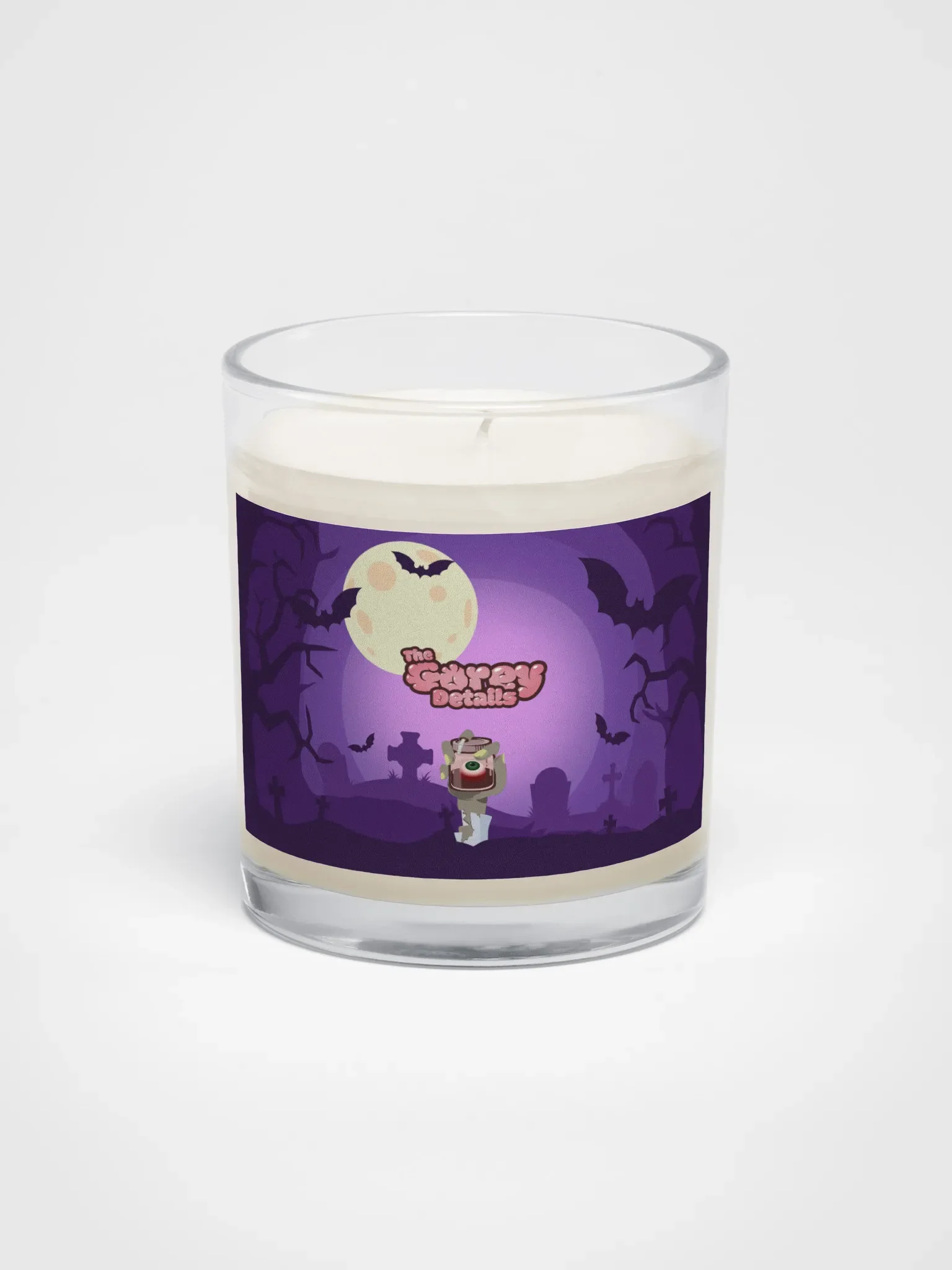 Soy Wax Candle In A Clear Glass Jar product image (1)