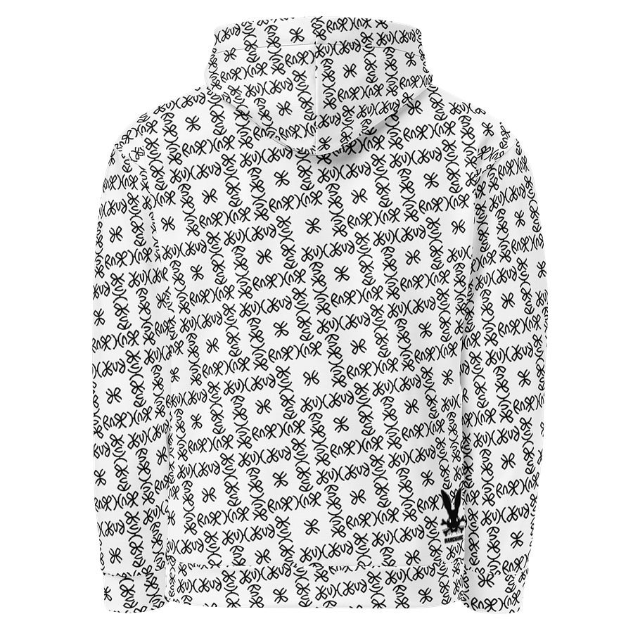 RareHare Signature Pattern (White) Hoodie Design by IngeniumArtist product image (3)