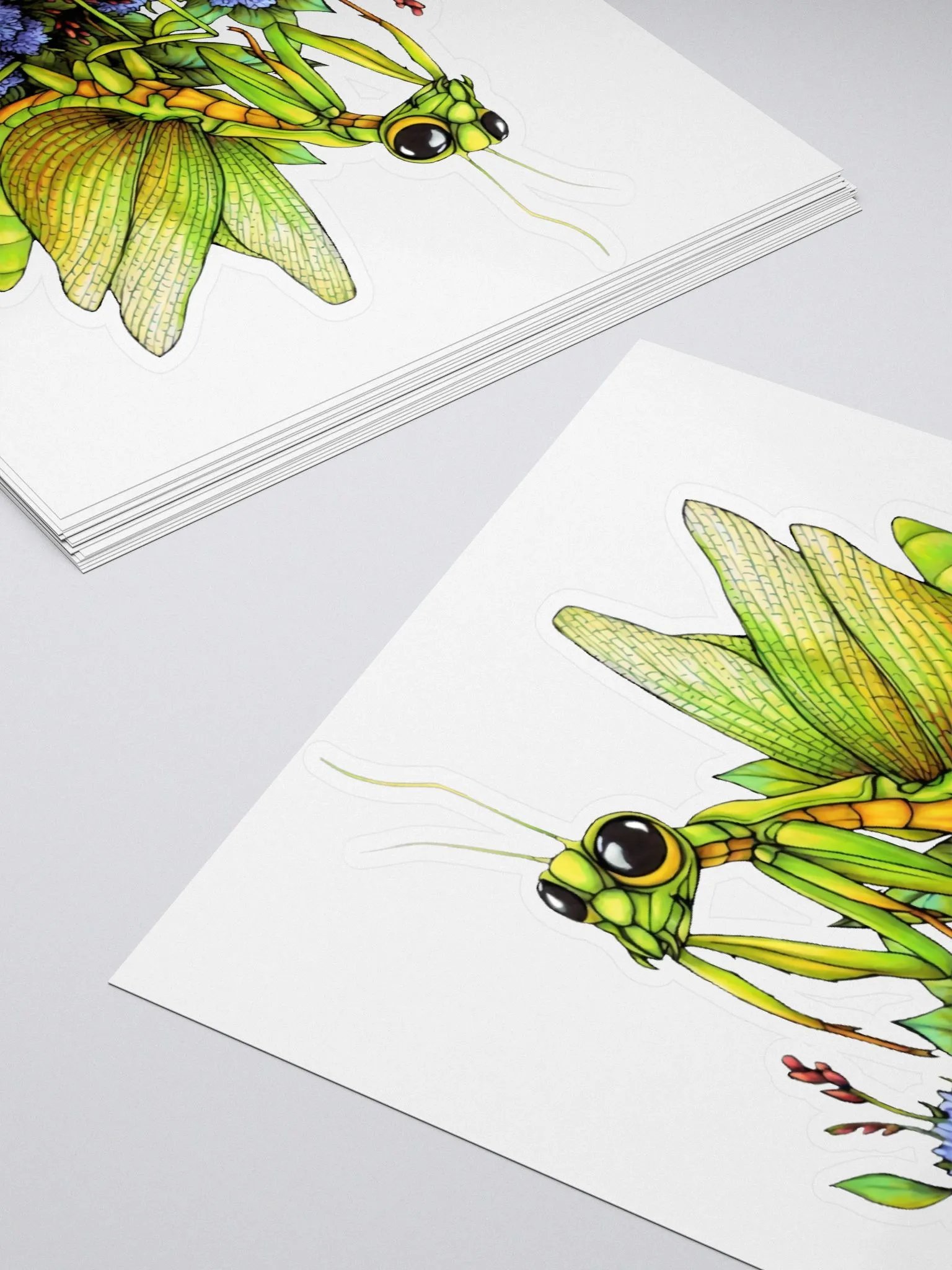Mantis collant/stickers kiss cut product image (4)