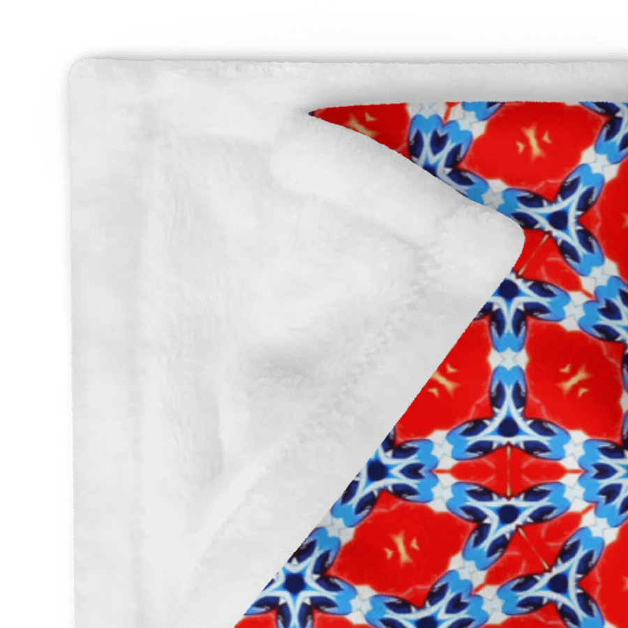 Blue & Red Diamond Throw Blanket product image (12)