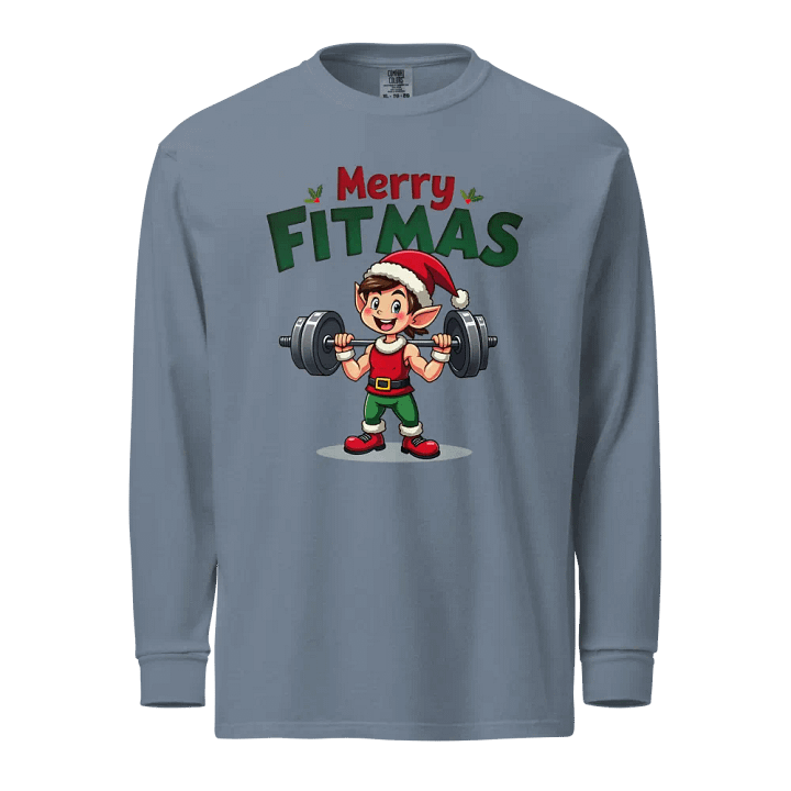 Merry Fitmas Elf Long Sleeve Shirt product image (1)