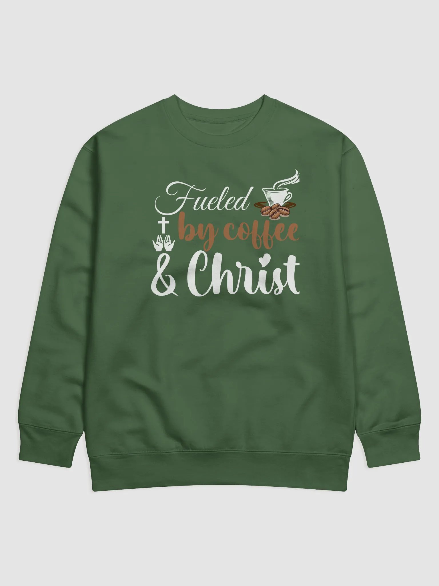 Fueled By Coffee and Christ Heritage Sweatshirt. product image (2)