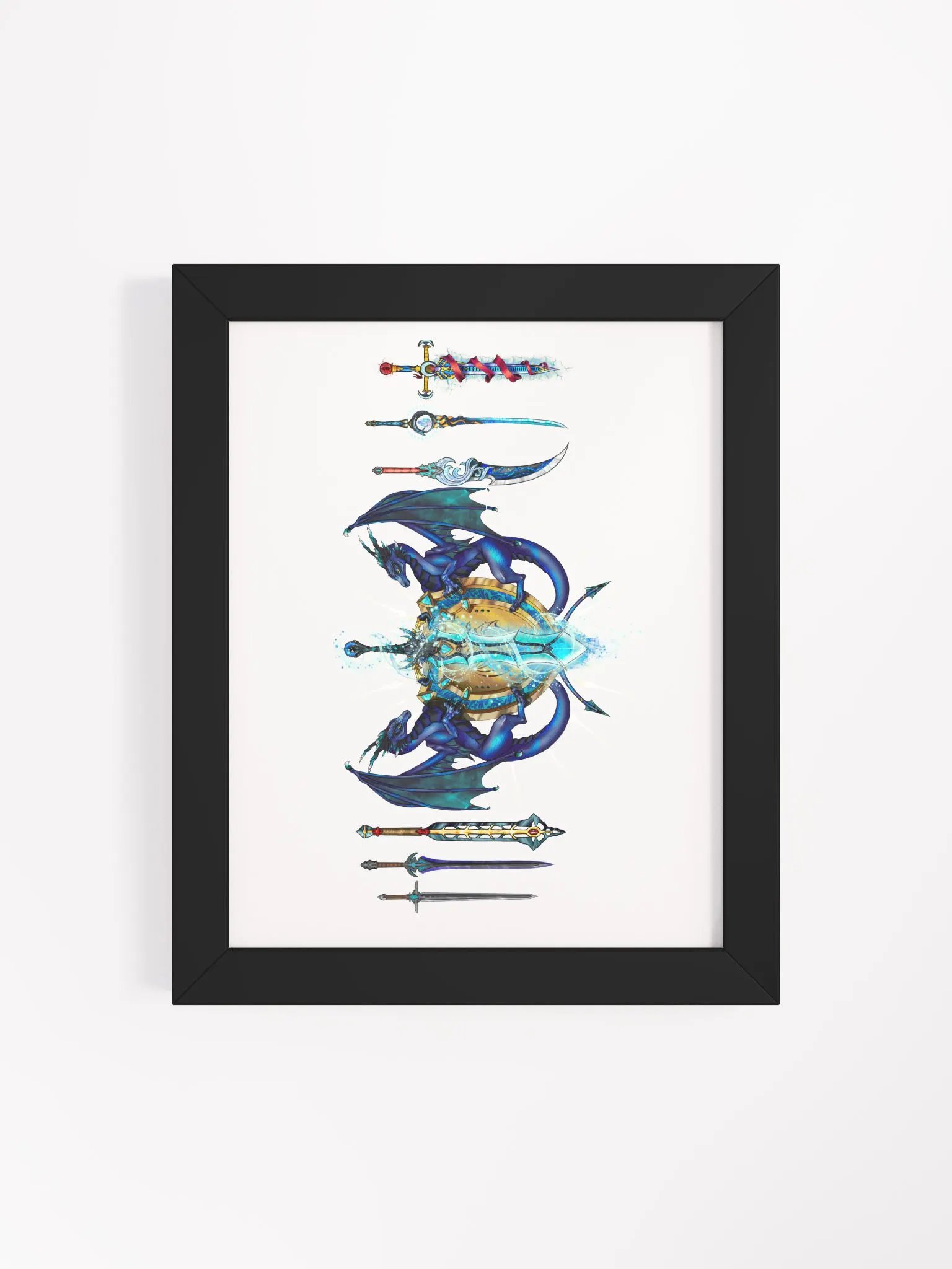 The Azure Vanguard Framed Rank Print product image (4)