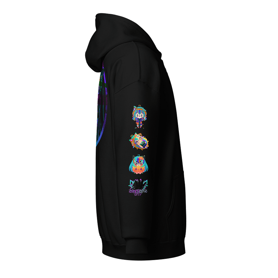 glitch stamp zip up hoodie product image (4)