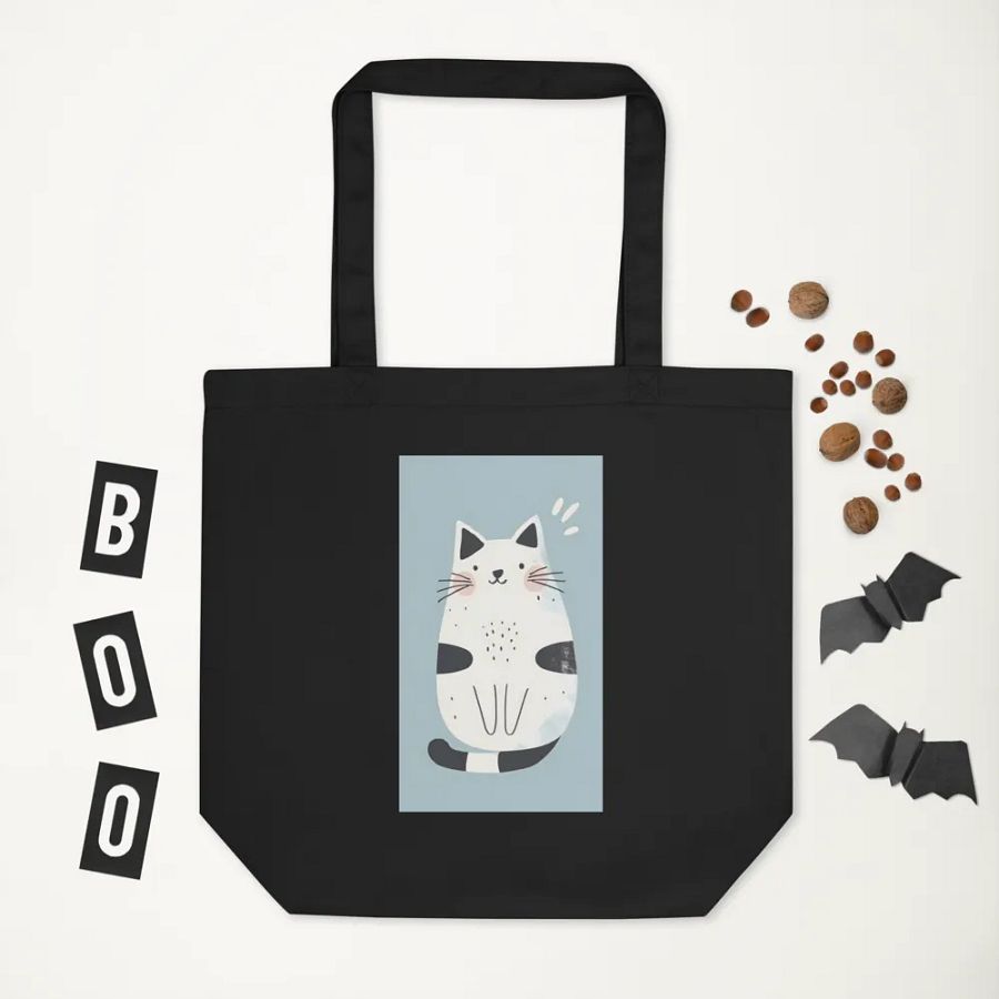 Pawsitively Adorable Cat Vibes - Econscious Eco-Friendly Tote Bag product image (7)