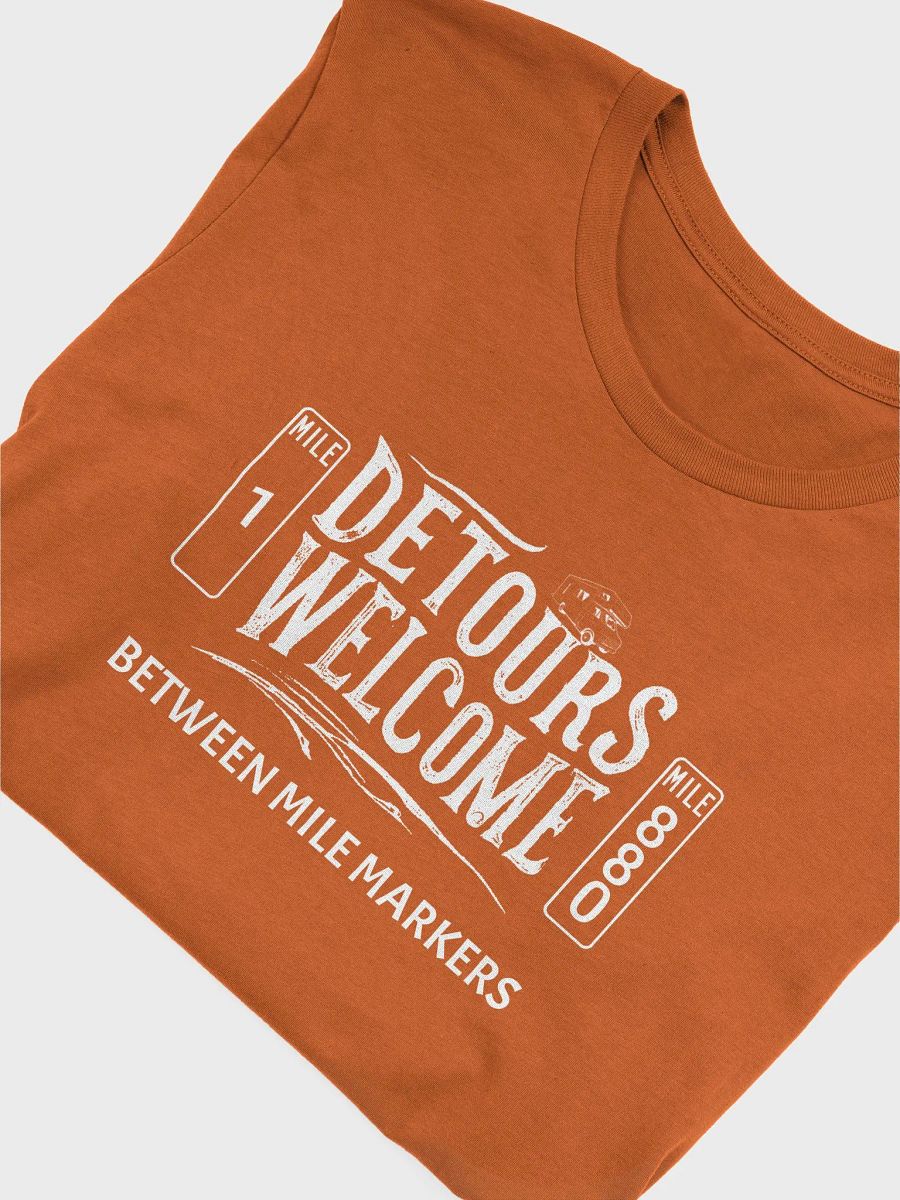 Unisex Short Sleeve Tee - Detours Welcome in White product image (50)
