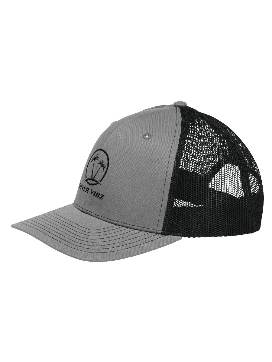 Palm Tree Black River Vibz Trucker Hat product image (2)