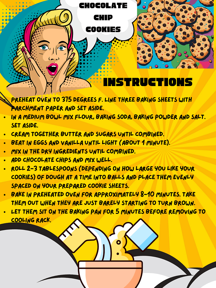 Chocolate Chip Cokies recipe card product image (2)