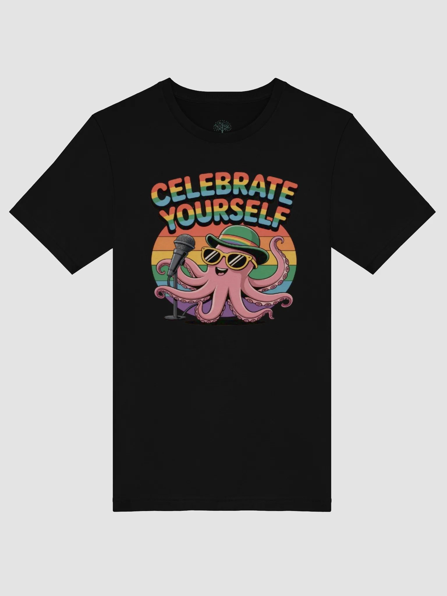 Celebrate Yourself Pride T-Shirt | Graphic Grove | Rainbow Octopus Design product image (52)