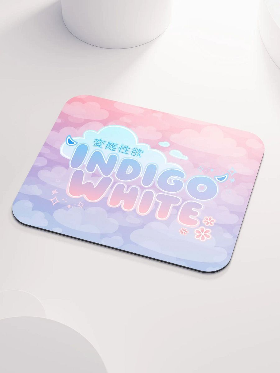 Indigo White Logo Mousepad product image (3)