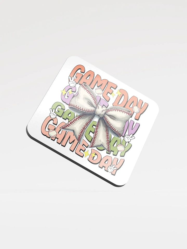 Game Day Bow Baseball Extravaganza Coaster Set product image (2)