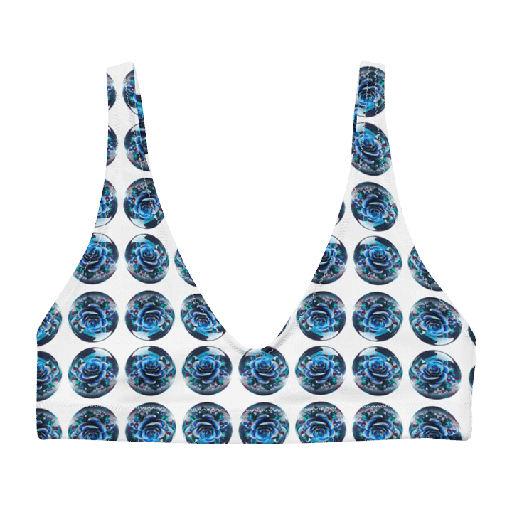 Blue Rose Marble Bikini Top product image (1)