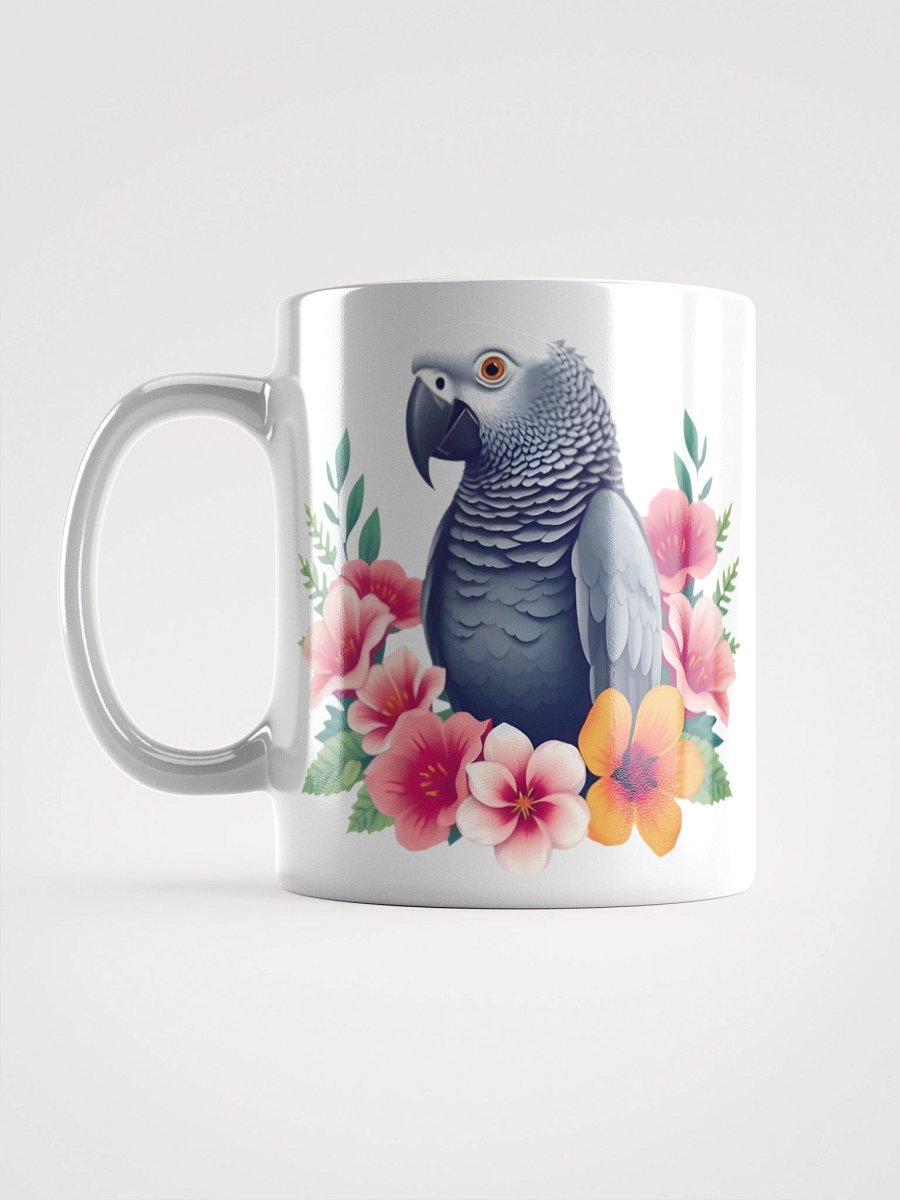 Floral African Grey Mug product image (17)