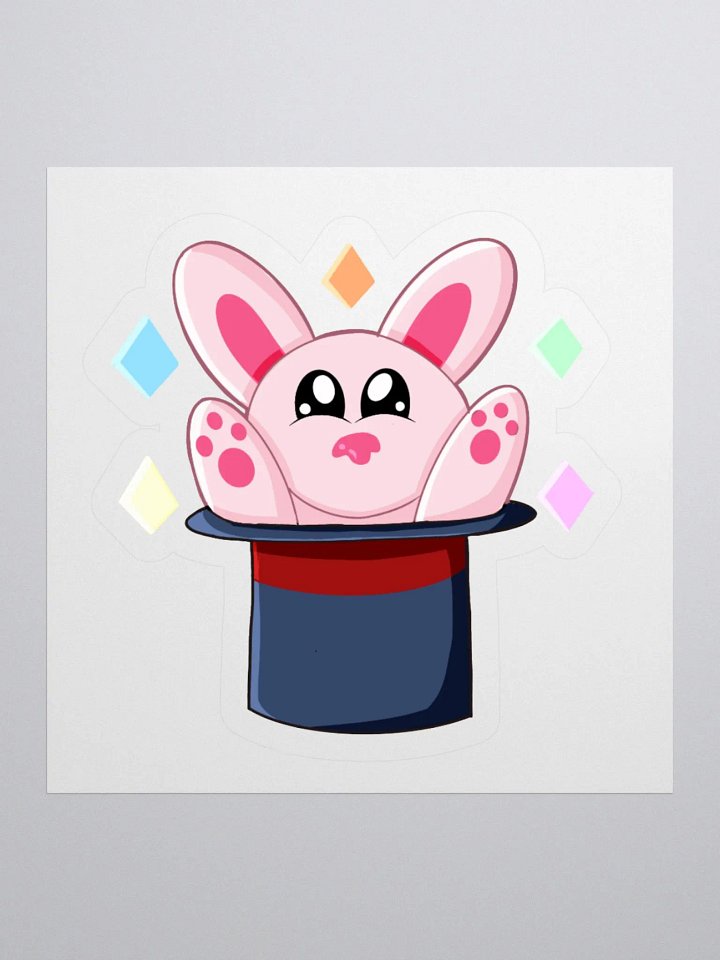 Magic Bunny Kiss Cut Sticker product image (1)