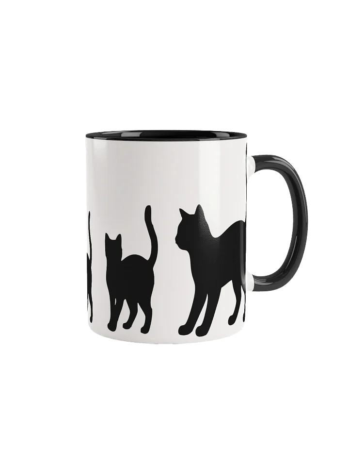 Pawsitive Progression: A Growing Tale of Feline Grace Ceramic Mug product image (2)