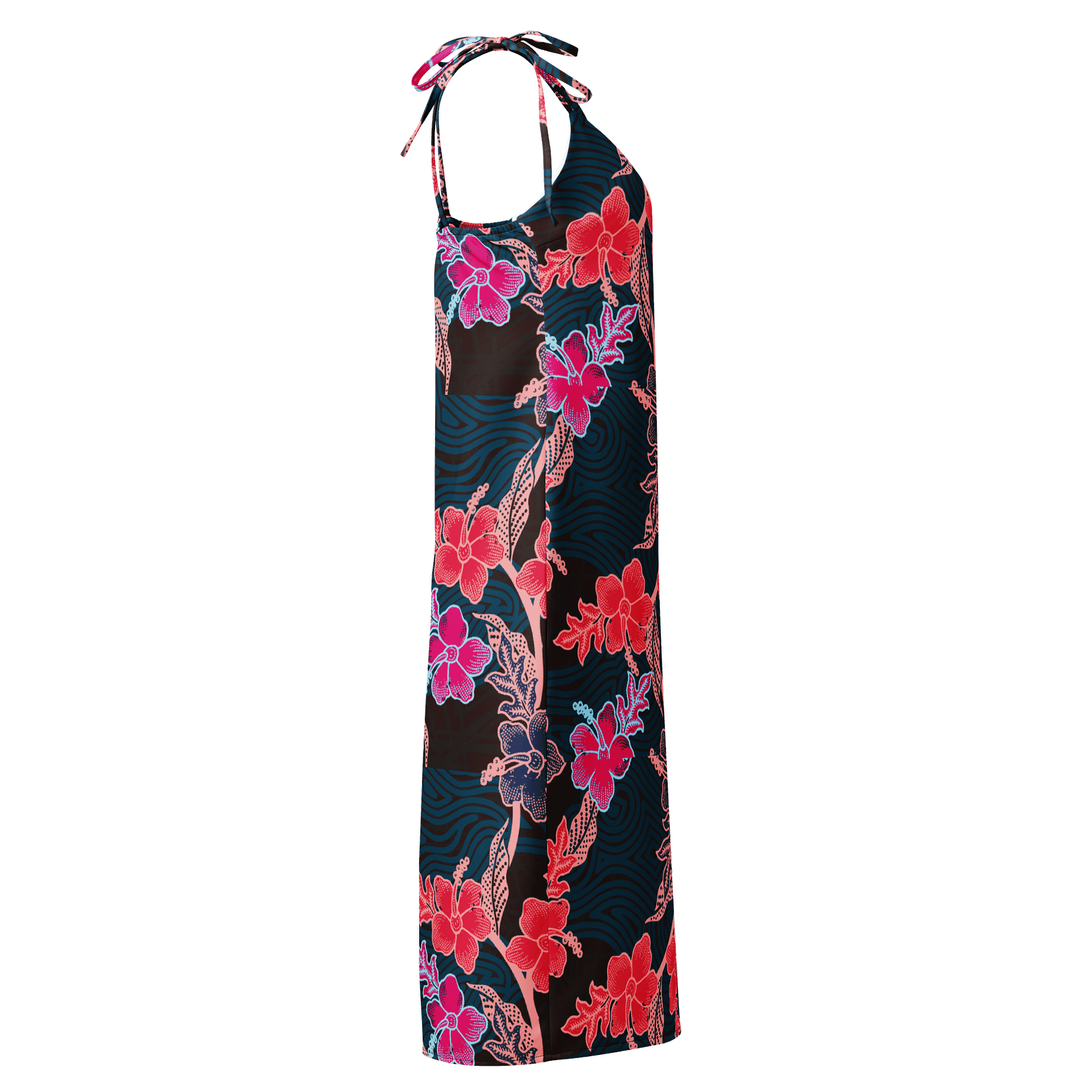 Batik-Inspired Tropical Floral Slip Dress product image (4)