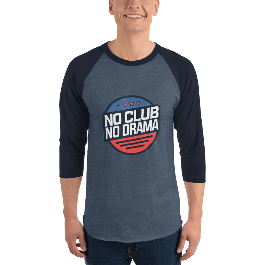 No Club No Drama Raglan Tee product image (6)