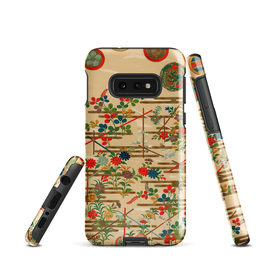 Vintage Japanese Flower Pattern Tough Case for Samsung® product image (1)