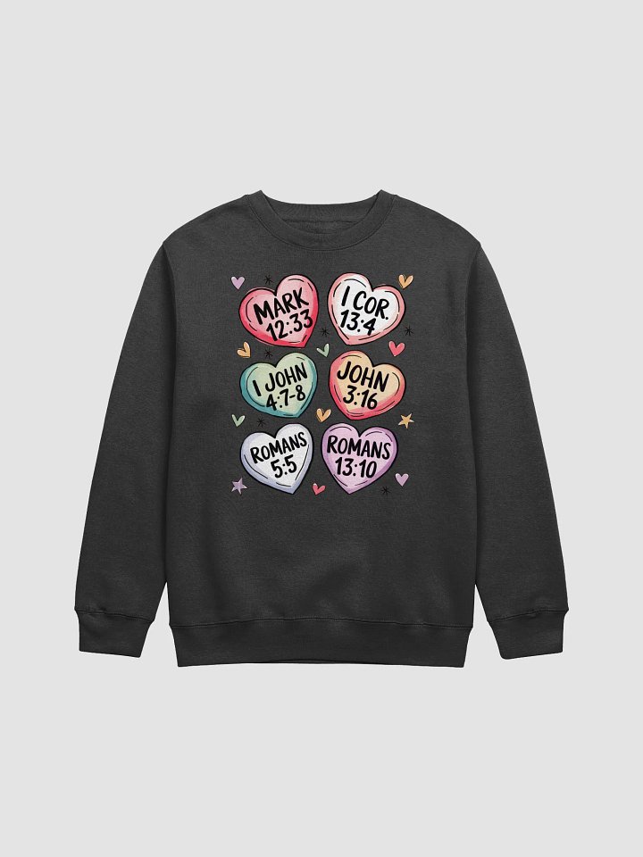 Faithful Hearts Bible Verse Crewneck Sweatshirt product image (1)