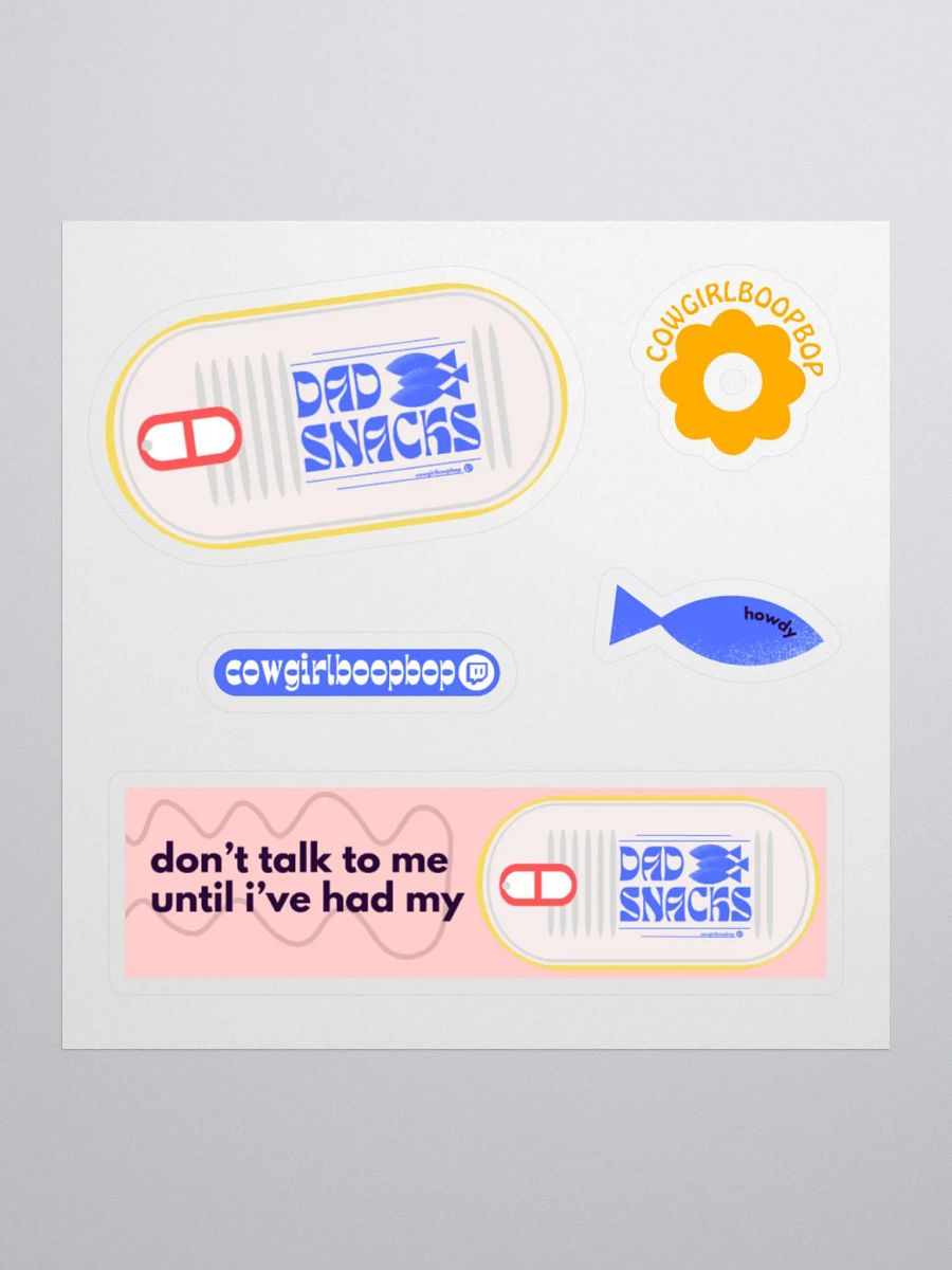 dad snack sticker pack product image (2)
