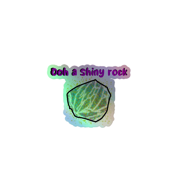 Ooh a shiny Rock Holo Sticker product image (1)