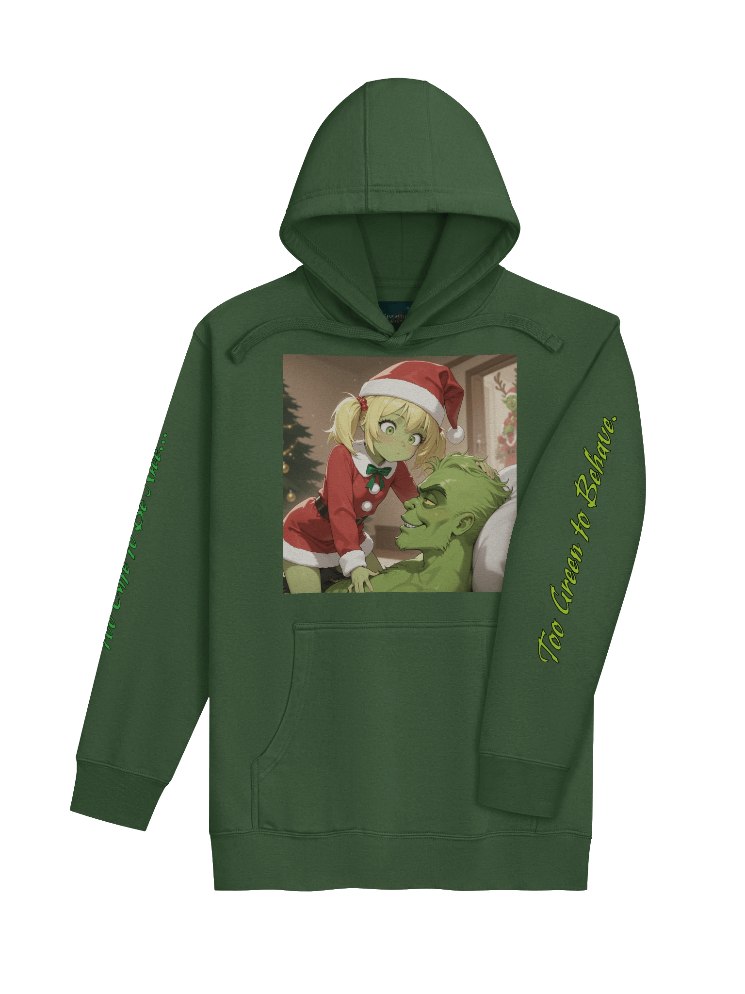 Too Cute to Be Nice — Anime Christmas Mischief Hoodie product image (4)