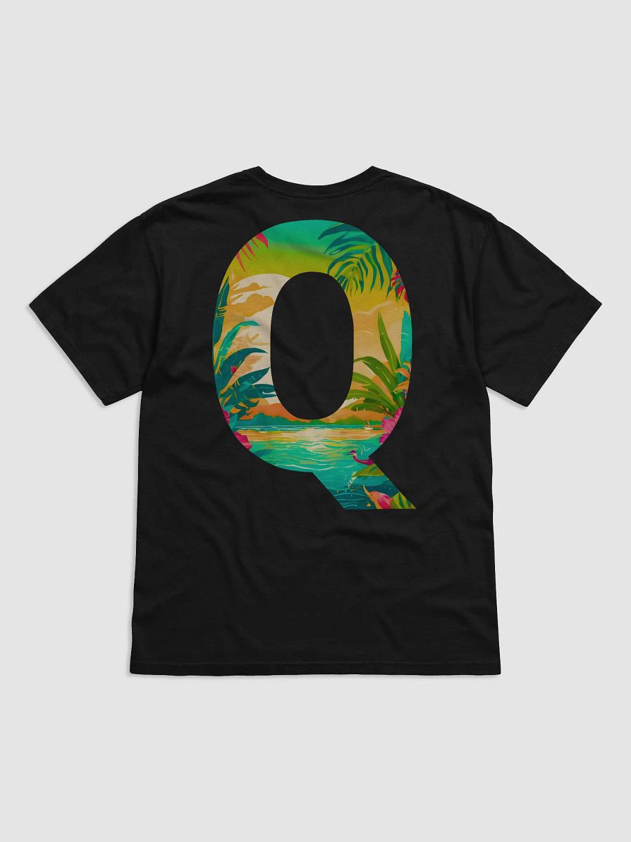 Tropical Sunset Paradise T-Shirt (Letter-Q) product image (3)