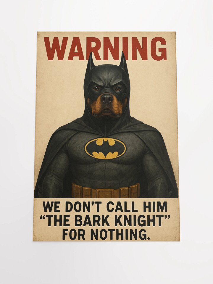 Rottweiler The Bark Knight - Poster product image (2)