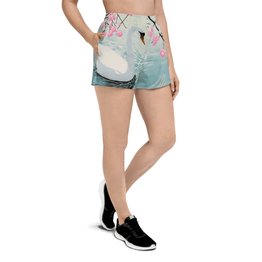 Serene Swan Athletic Shorts product image (3)