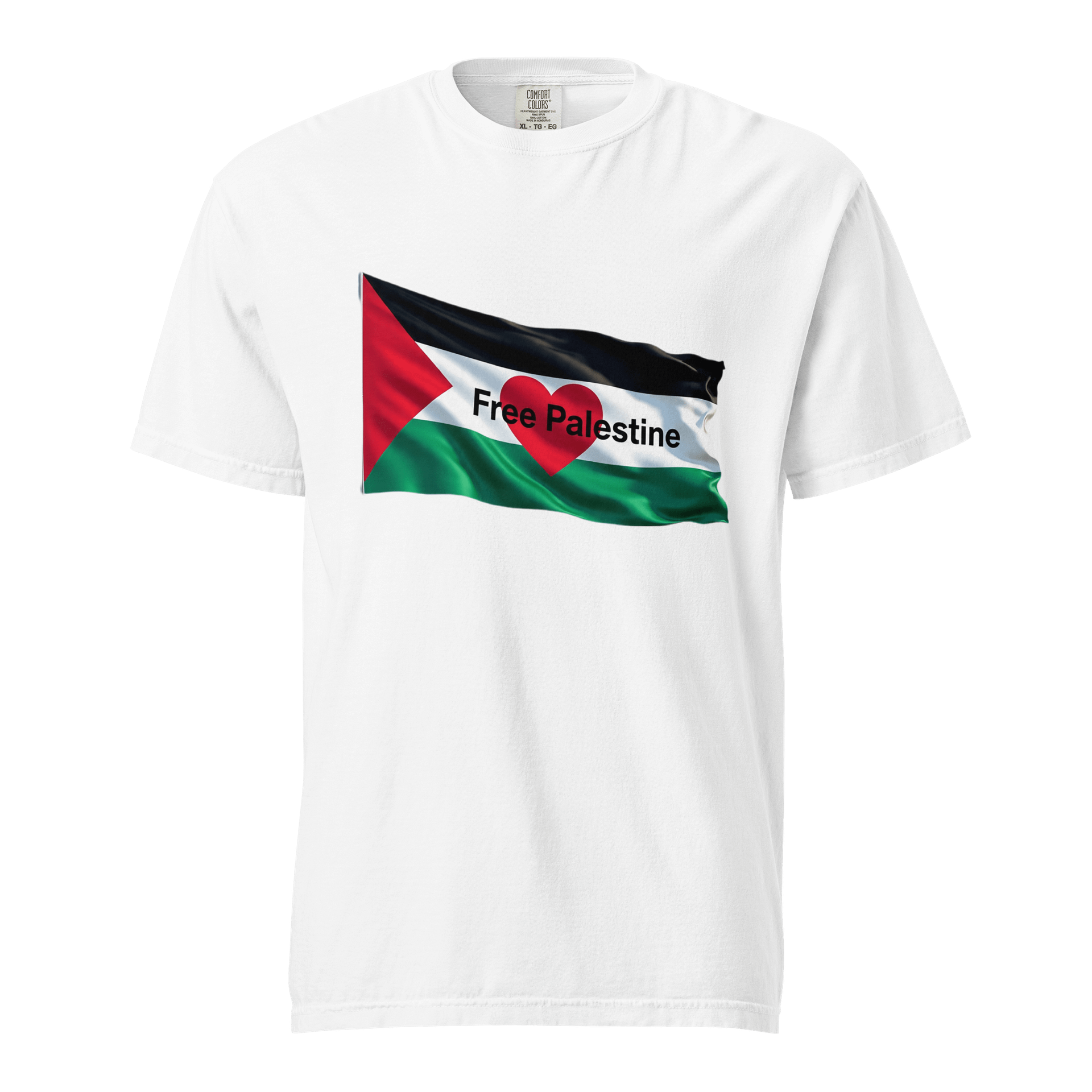 Free Palestine Heart Flag image T-Shirt product image (1)