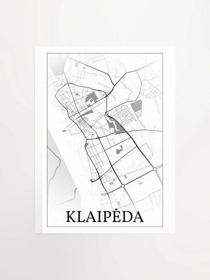 Klaipėda, Lithuania, city map print product image (4)