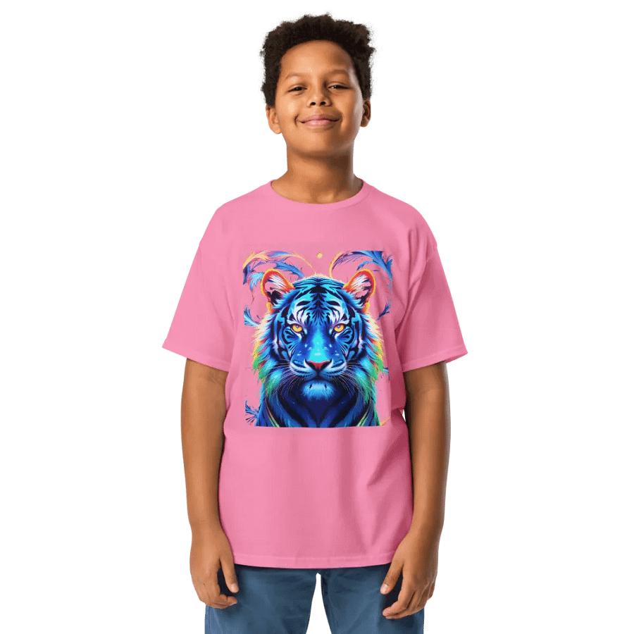 Psychedelic Tiger Youth Tee (Kid's Unisex) product image (5)