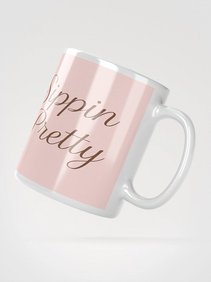 Sippin Pretty White Glossy Mug product image (6)