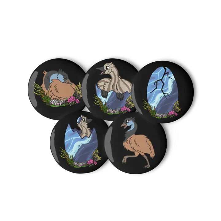 RAWR Tide Pins - Small Black product image (1)