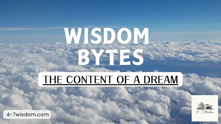 Wisdom Bytes: The content of a dream product image (1)