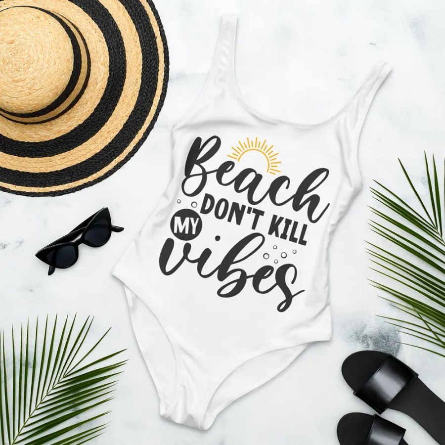 'Beach, Don't Kill my Vibes' One-Piece Swimsuit product image (7)