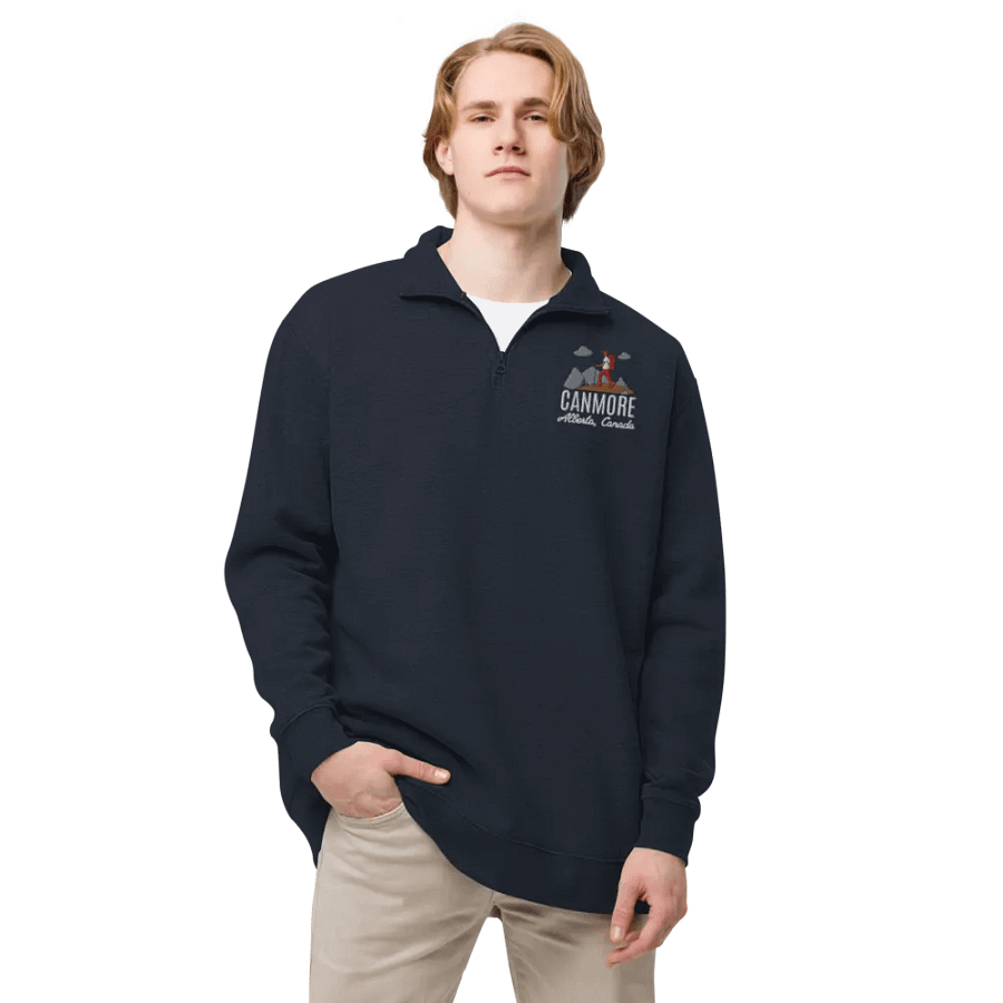 Canmore Alberta Left Side Embroidered Half Zip product image (23)