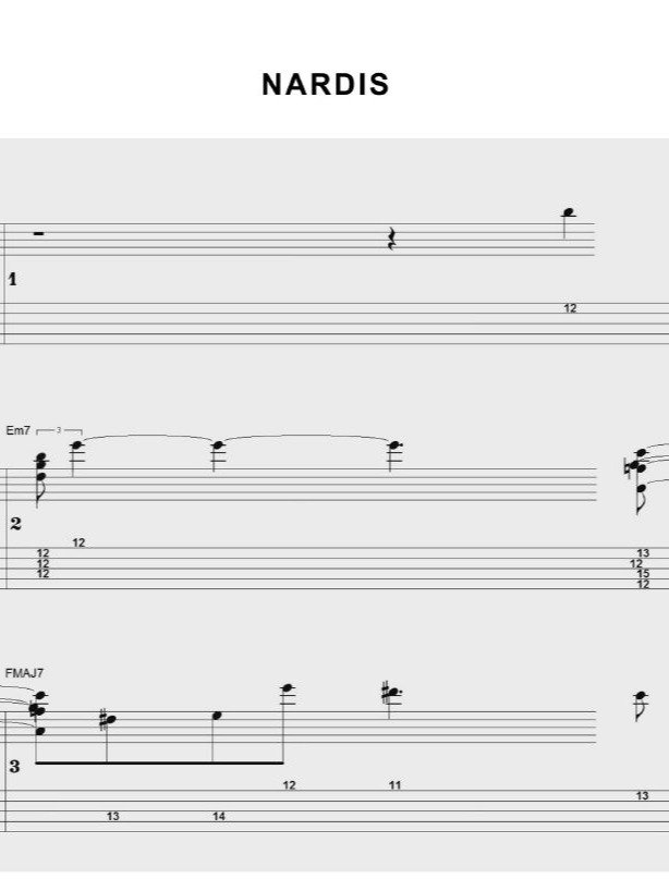 Nardis - Guitar sheet music product image (1)