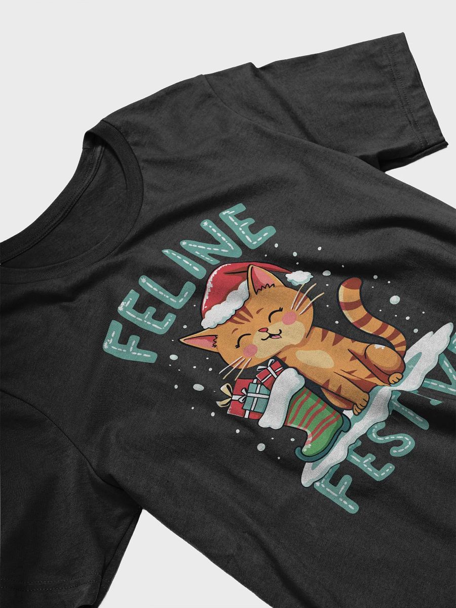 Feline Festive Santa Cat T-Shirt product image (21)