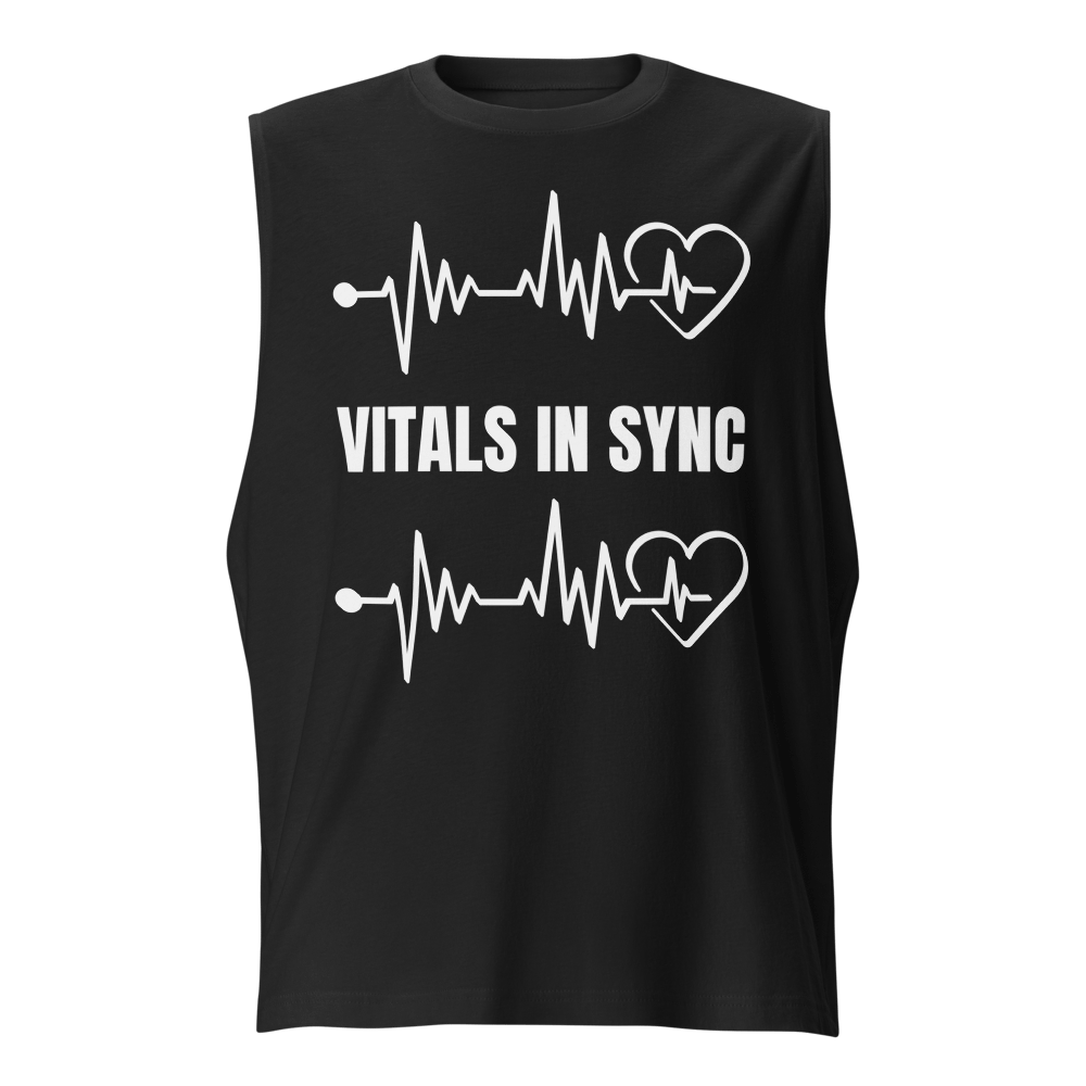 Soundwave ,heartbeat, vitals signs, Muscle Tank product image (1)