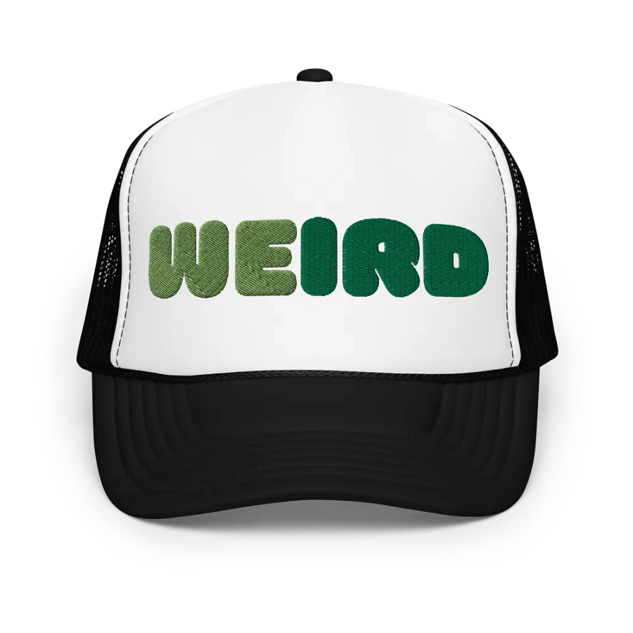 WEIRD Green Foam Trucker Hat product image (1)